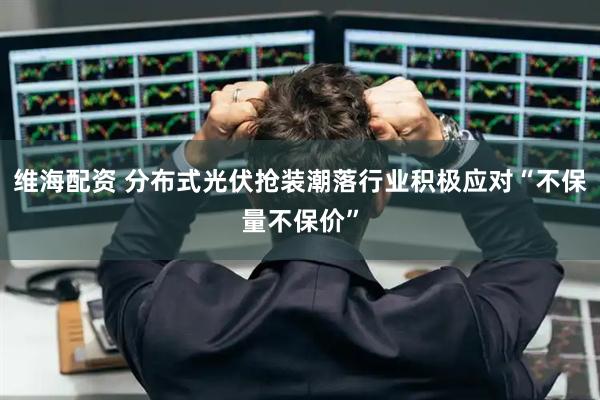 维海配资 分布式光伏抢装潮落行业积极应对“不保量不保价”