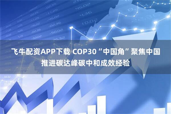飞牛配资APP下载 COP30“中国角”聚焦中国推进碳达峰碳中和成效经验